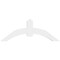Ekena Millwork Archdale Architectural Grade PVC Gable Bracket, 60"W x 22 1/2"H x 4"D x 6"F, 9/12 Pitch GBP060X23X0406ARC00 - alternate 3